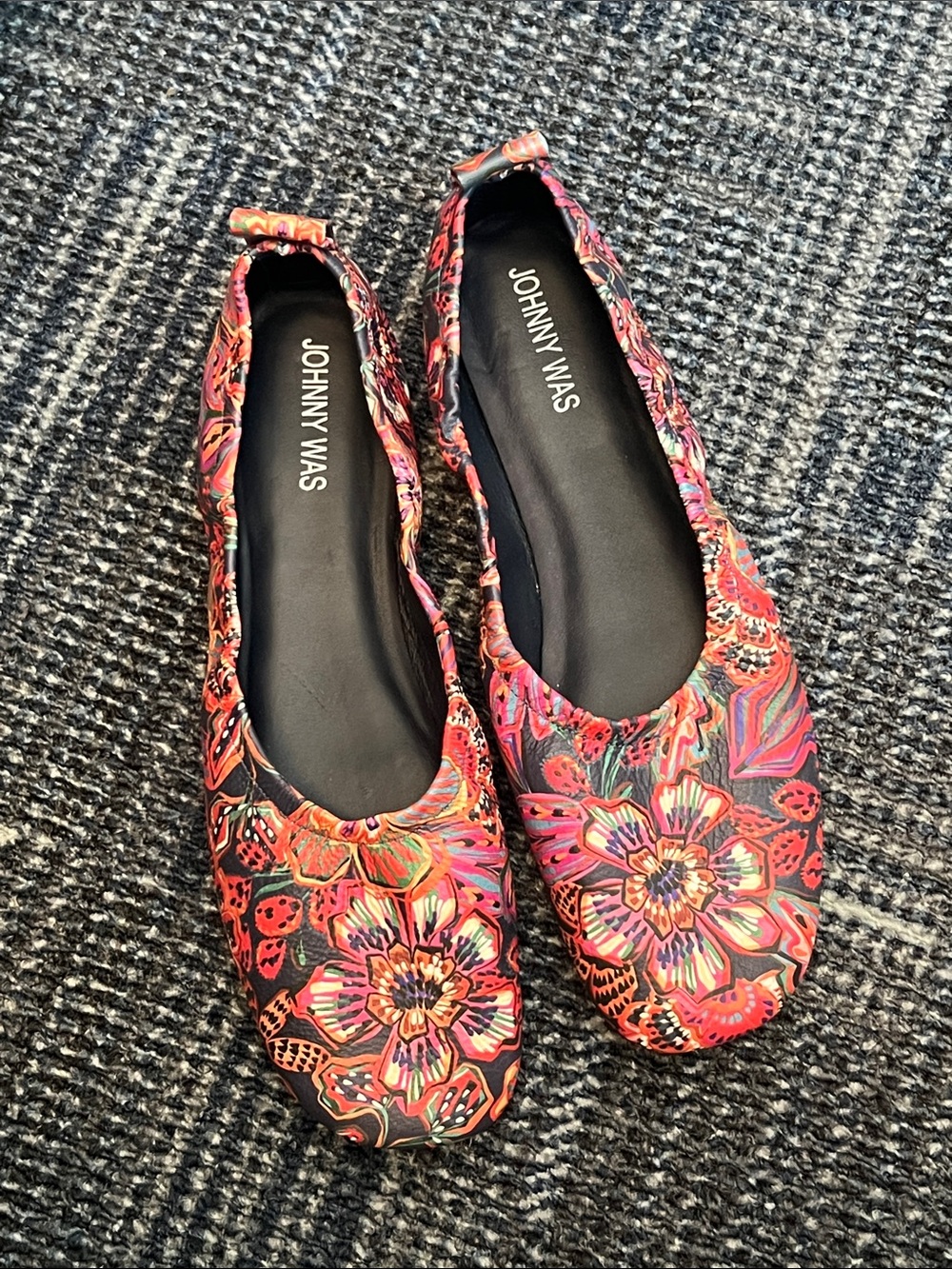 Johnny Was Jade Tate Ballet Flats Size 8.5 NWOB